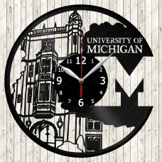 Michigan University Vinyl  Clock 