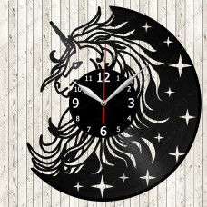 Unicorn Vinyl Clock 