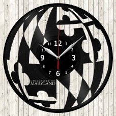 Maryland University Vinyl  Record  Clock 