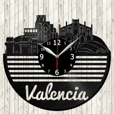 Valencia City Vinyl  Record  Clock 