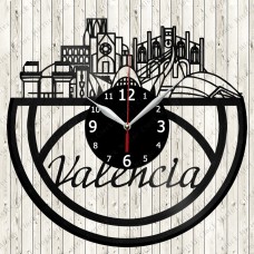 Valencia City Vinyl  Clock 