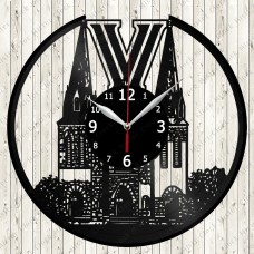 Villanova University Vinyl  Record  Clock 