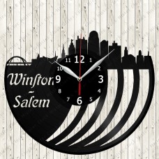 Winston-Salem City Vinyl  Clock 