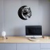 Wolf Vinyl Clock 