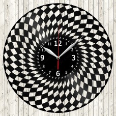 Abstract Vinyl Record Clock №3