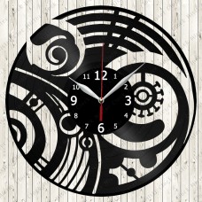 Abstract Vinyl Record Clock №36