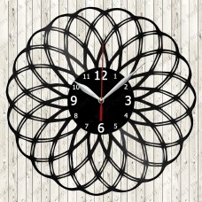 Abstract Vinyl Record Clock №38