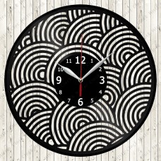 Abstract Vinyl Record Clock №68