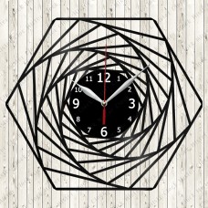 Abstract Vinyl Record Clock №69