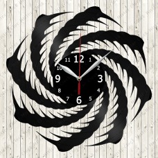 Abstract Vinyl Record Clock №112