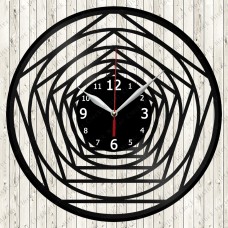 Abstract Vinyl Record Clock №113