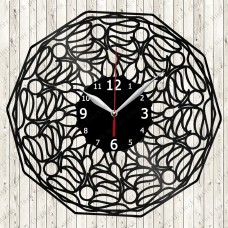 Abstract Vinyl Record Clock №119