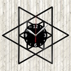 Abstract Vinyl Record Clock №121