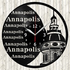 Annapolis City Vinyl  Record  Clock 