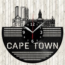 Cape Town City Vinyl  Record  Clock 