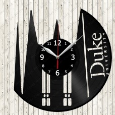 Duke University Vinyl  Record  Clock 