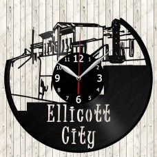 Ellicott City Vinyl  Record  Clock 