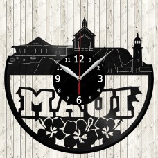 Island Maui Vinyl Record Clock 