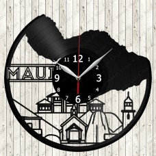 Island Maui Vinyl Clock 