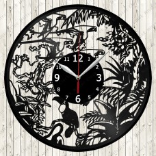 Jungle Vinyl Clock 