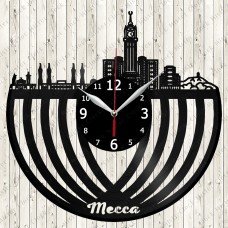 Mecca  City Vinyl  Record  Clock 