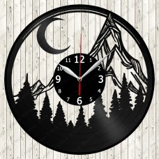 Mountain Moon Vinyl Record Clock 