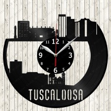 Tuscaloosa City Vinyl  Clock 