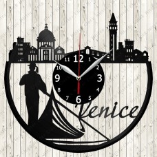 Venice City Vinyl  Clock 