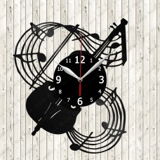 Violin Vinyl Clock 