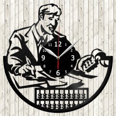 Vinyl Record Clock Accountant