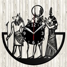 Vinyl Record Clock Ancient Egyptian Religion