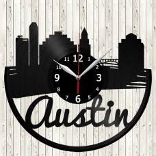 Vinyl Record Clock Austin