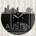 Austin Vinyl Record Clock 