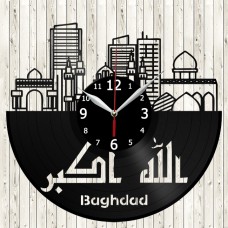 Baghdad Vinyl Record Clock 