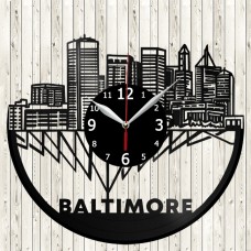 Baltimore Vinyl Record Clock 