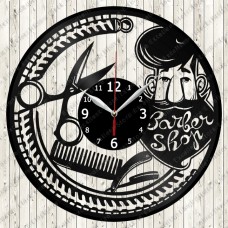 Vinyl Record Clock Barber Shop