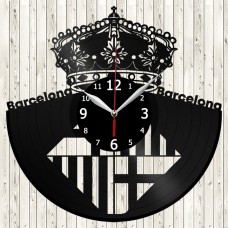 Vinyl Record Clock Barcelona