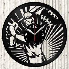 Baseball Vinyl Record Clock 