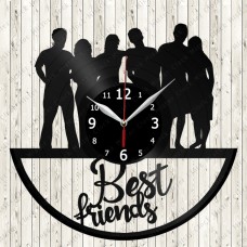 Best Friends Vinyl Record Clock 
