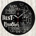 Best Brother Vinyl Record Clock 