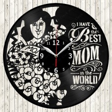 Vinyl Record Clock Best Mom