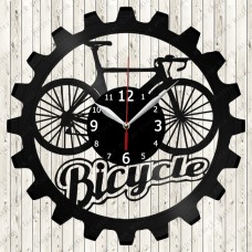 Vinyl Record Clock Bicycle