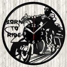 Bikers Vinyl Record Clock 