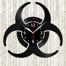 Biohazard Vinyl Record Clock 