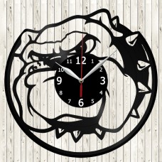 Vinyl Record Clock Bulldog