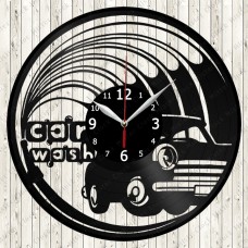 Car Wash Vinyl Record Clock 