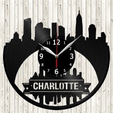 Charlotte Vinyl Record Clock 