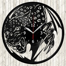 Cheetah Vinyl Record Clock 