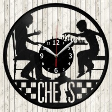 Chess Vinyl Record Clock 