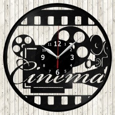 Cinema Vinyl Record Clock 